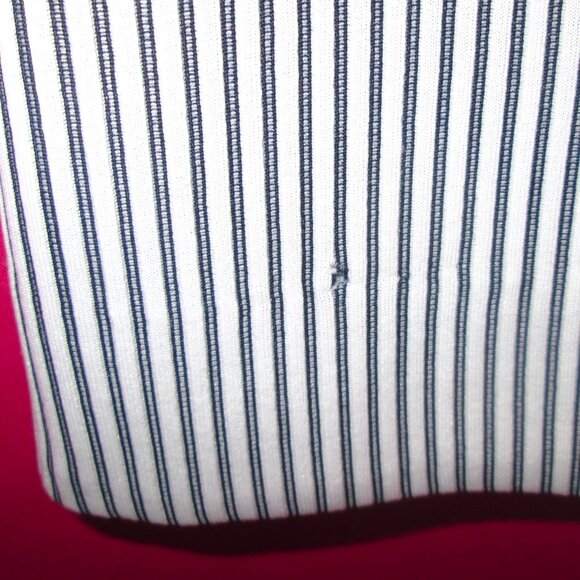 mod 1970s vintage coat dress suit size medium blue white set - Picture 7 of 7